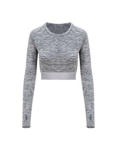 A-JC039-WOMEN'S LONG SLEEVE CROP T 2